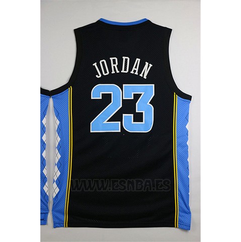 Camiseta NCAA North Carolina Tar Heels Michael Jordan #23 Negro
